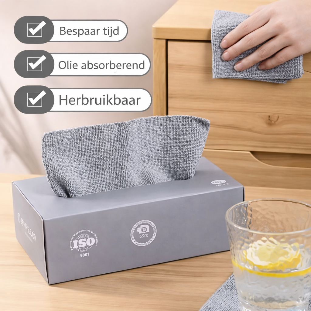 OneWipe | Herbruikbaar premium microvezeldoek