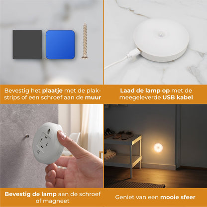 Draadloze LED Nachtlamp