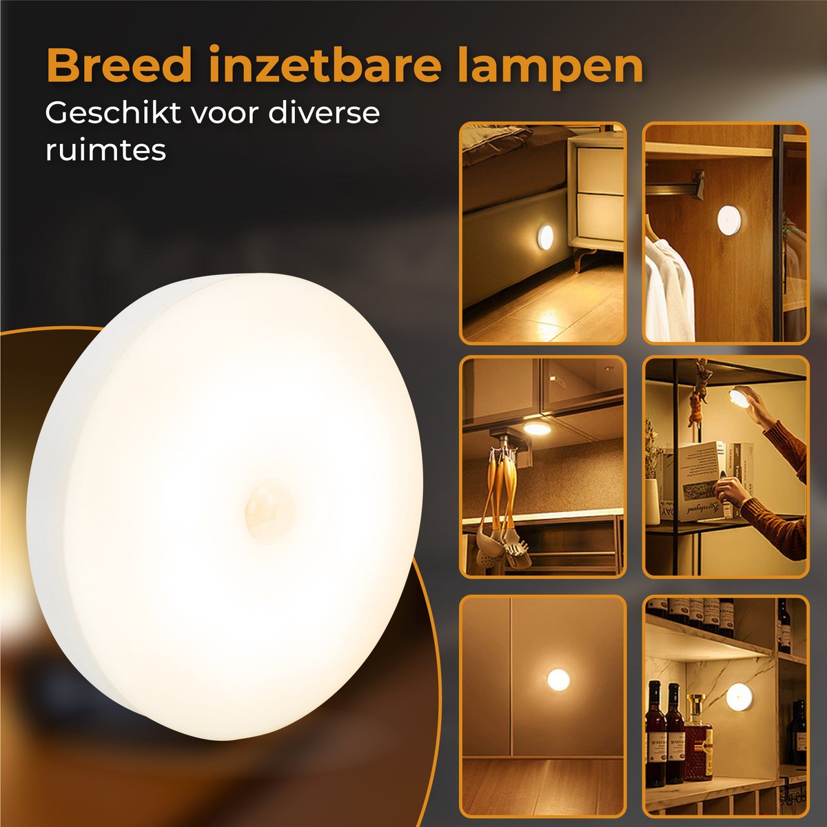 Draadloze LED Nachtlamp