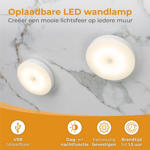 Draadloze LED Nachtlamp