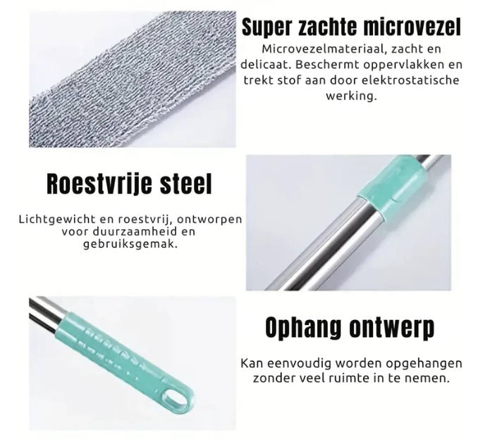 DustReach stofborstel | +3 GRATIS stofdoeken